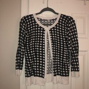 Black and white cardigan
